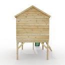 ClassicPlay 5ft Playhouse on Deck with Barn Door and Slide
