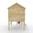 ClassicPlay 5ft Playhouse on Deck with Barn Door and Slide