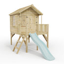 ClassicPlay 5ft Playhouse on Deck with Barn Door and Slide