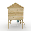 ClassicPlay 5ft Playhouse on Deck with Barn Door and Slide