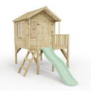 ClassicPlay 5ft Playhouse on Deck with Barn Door and Slide