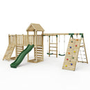 ClassicPlay Double Tower Climbing Frame with Double Swing - Dolomite