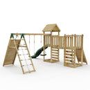 ClassicPlay Double Tower Climbing Frame with Double Swing - Greenhorn