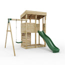ClassicPlay Outpost XL Lookout Tower with 1.2m Deck, Single Swing and Slide