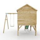 ClassicPlay Premium 5ft Playhouse on Deck with Single Swing and Slide