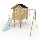 ClassicPlay Premium 5ft Playhouse on Deck with Single Swing and Slide