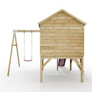 ClassicPlay Premium 5ft Playhouse on Deck with Single Swing and Slide