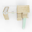 ClassicPlay Sentinel XL Lookout Tower with 3 Decks, Single Swing, Climbing Wall and Slide