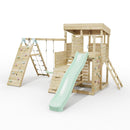 ClassicPlay Sentinel XL Lookout Tower with 3 Decks, Single Swing, Climbing Wall and Slide