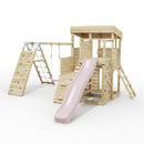 ClassicPlay Sentinel XL Lookout Tower with 3 Decks, Single Swing, Climbing Wall and Slide