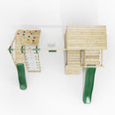 ClassicPlay Sentinel XL Lookout Tower with 3 Decks, Single Swing, Climbing Wall and Slides