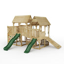 FarmPlay Hayloft and Mini Loft Climbing Frame with Bridge and Slides