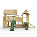 FarmPlay Hayloft and Mini Loft Climbing Frame with Bridge and Slides