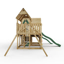 FarmPlay Hayloft and Mini Loft Climbing Frame with Double Swing, Bridge and Slides