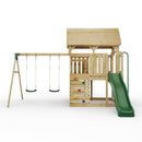 FarmPlay Hayloft Climbing Frame with Double Swing and Slide