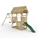 FarmPlay Mini Loft Climbing Frame with Double Swing and Slide