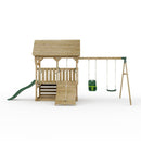 FarmPlay Mini Loft Climbing Frame with Double Swing and Slide