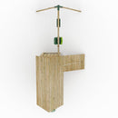FarmPlay Mini Loft Climbing Frame with Double Swing and Slide