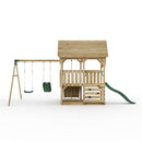 FarmPlay Mini Loft Climbing Frame with Double Swing and Slide