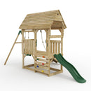 FarmPlay Mini Loft Climbing Frame with Single Swing and Slide