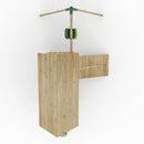 FarmPlay Mini Loft Climbing Frame with Single Swing and Slide