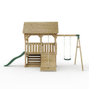 FarmPlay Mini Loft Climbing Frame with Single Swing and Slide