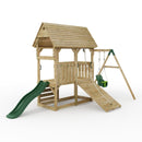 FarmPlay Mini Loft Climbing Frame with Single Swing and Slide