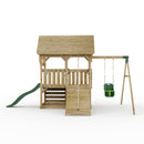 FarmPlay Mini Loft Climbing Frame with Single Swing and Slide