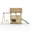 FarmPlay Mini Loft Climbing Frame with Single Swing and Slide