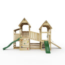 FarmPlay Stable and Mini Loft Climbing Frame with Bridge and Slides