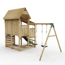 FarmPlay Stable Climbing Frame with Double Swing and Slide