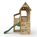 FarmPlay Stable Climbing Frame with Double Swing, Climbing Wall and Slide