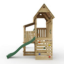 FarmPlay Stable Climbing Frame with Double Swing, Climbing Wall and Slide