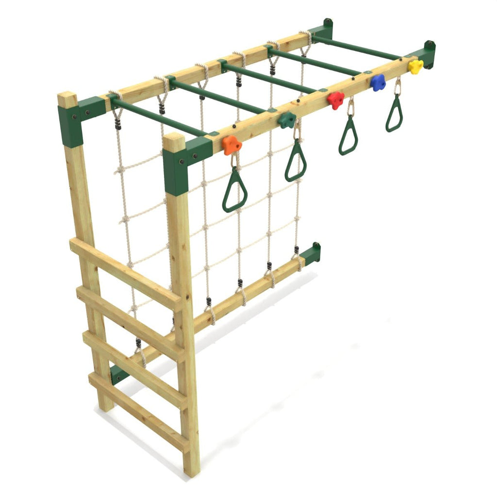 Monkey Adding Frame OutdoorToys Climbing Frame Monkey Bars with Ninja Climbing Add On ...