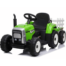 OutdoorToys Kids Electric Ride On Tractor with Trailer