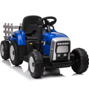 OutdoorToys Kids Electric Ride On Tractor with Trailer