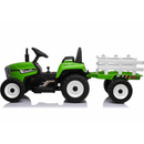OutdoorToys Kids Electric Ride On Tractor with Trailer