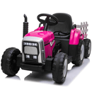 OutdoorToys Kids Electric Ride On Tractor with Trailer