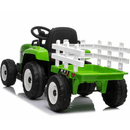OutdoorToys Kids Electric Ride On Tractor with Trailer