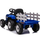 OutdoorToys Kids Electric Ride On Tractor with Trailer