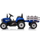 OutdoorToys Kids Electric Ride On Tractor with Trailer
