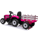 OutdoorToys Kids Electric Ride On Tractor with Trailer