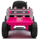 OutdoorToys Kids Electric Ride On Tractor with Trailer