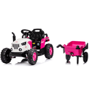 OutdoorToys XT50 Kids Electric Ride On Tractor with Trailer