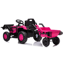 OutdoorToys XT60 Kids Electric Ride On Tractor with Trailer
