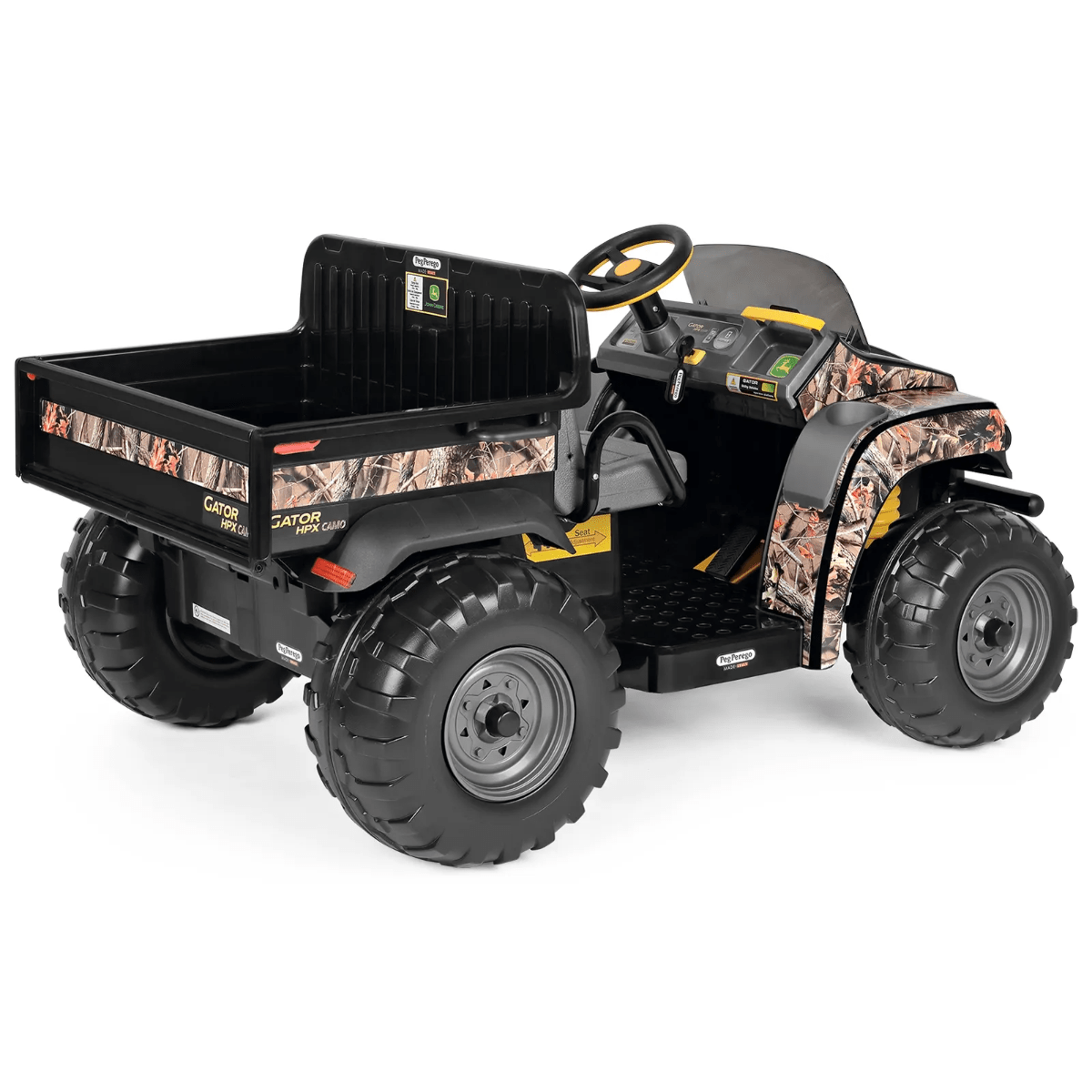 Peg Perego John Deere Gator HPX Camo Electric Ride On UTV Tractor