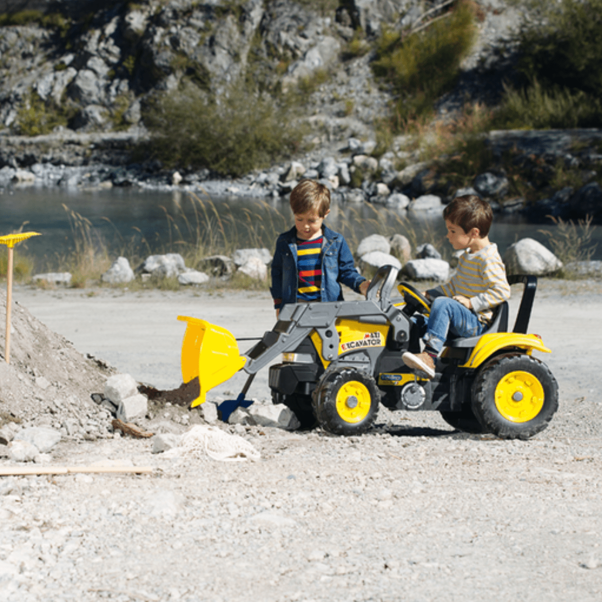 peg perego ride on excavator Peg Perego Maxi Excavator Pedal Ride On Tractor