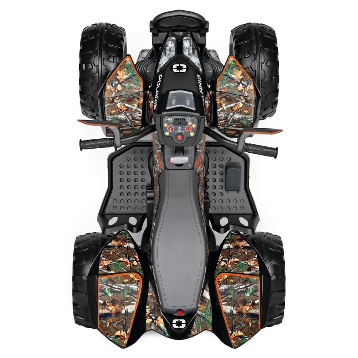 peg perego polaris rzr 900 12-volt battery-powered ride-on camo Peg Perego Polaris Outlaw 330W Camo Electric Ride On Quad Bike