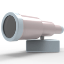 Polar Play Plastic Telescope - Dusky Pink