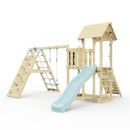 PolarPlay Balcony Tower Kids Wooden Climbing Frame - Climb & Swing Kory Mist